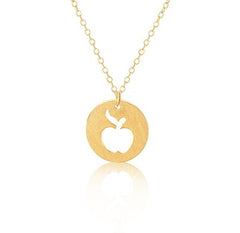 Outline Apple Necklace