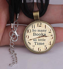 So Little Time Glass Pendant Necklace