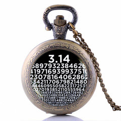 Pi Watch Necklace Science Jewelry