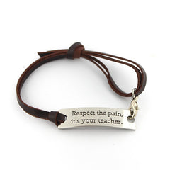 It's Your Teacher Female Leather Bracelet