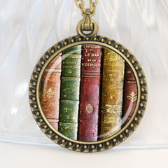 Library Books Teacher Necklace