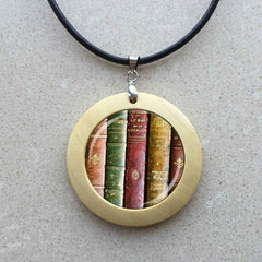 Library Books Teacher Necklace