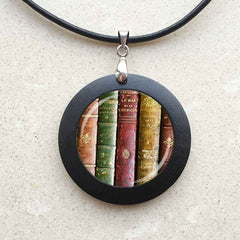 Library Books Teacher Necklace