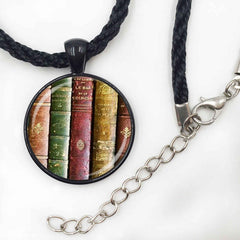 Library Books Teacher Necklace