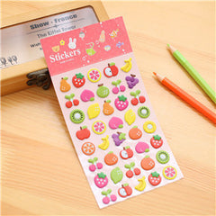 Cat/Fruit Cake Bubble Reward Stickers