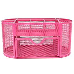 Sturdy Mesh Desk Organizer Metal Storage Box