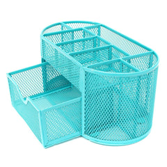 Sturdy Mesh Desk Organizer Metal Storage Box