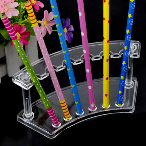 Plastic Pen Holder Stand Rack