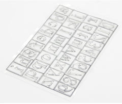 Alphabet and Number Transparent Clear Stamp