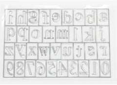 Alphabet and Number Transparent Clear Stamp