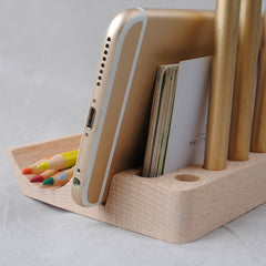 Wood Mobile Phone/Wood Pen Holder